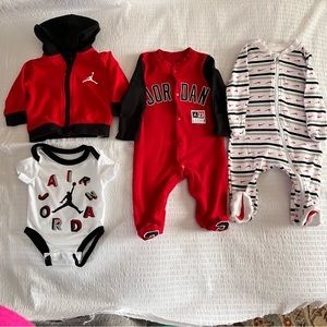 Nike Air Jordan 4-Piece Newborn Set